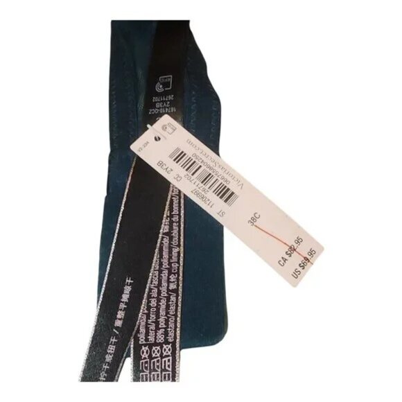 NWT Victoria Secret Green Ivy Lace Bombshell Bra Size: 38C - Picture 8 of 8